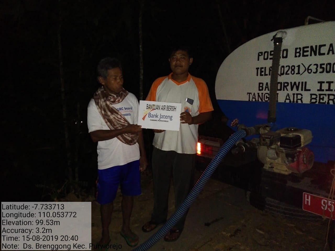 DISTRIBUSI BANTUAN AIR BERSIH HARI KE-59 BRENGGONG