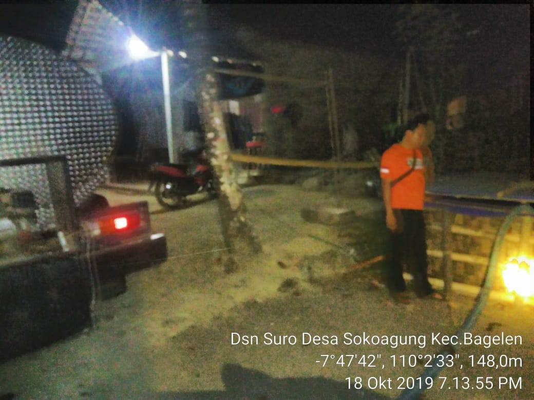 DISTRIBUSI BANTUAN AIR BERSIH HARI KE-123 DI DESA SOKOAGUNG