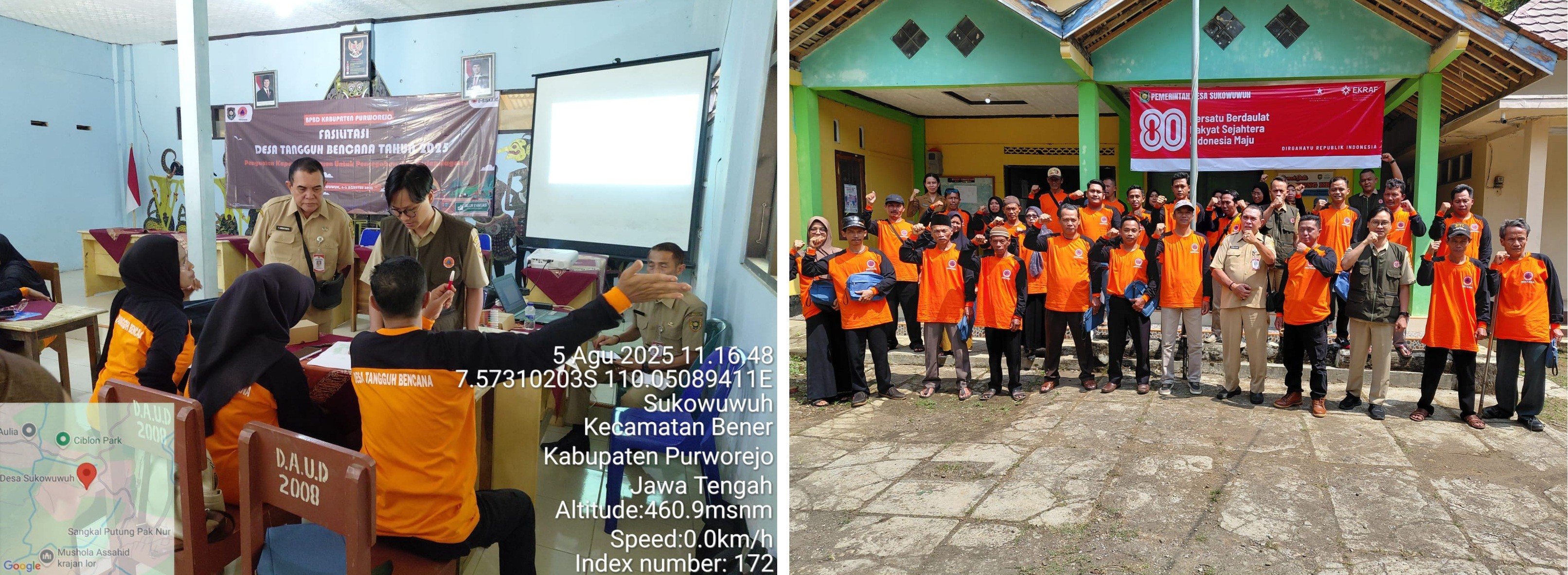 HARI KEDUA BPBD GELAR KEGIATAN DESTANA DI DESA SUKOWUWUH, KECAMATAN BENER