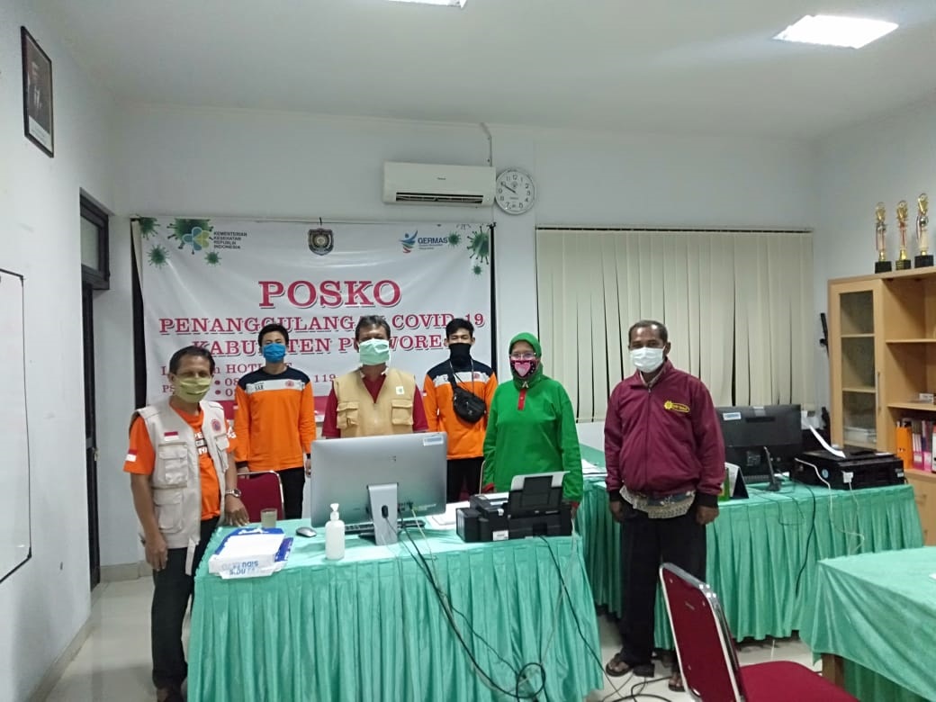 Dukungan personil di Posko Covid-19 di Dinas Kesehatan