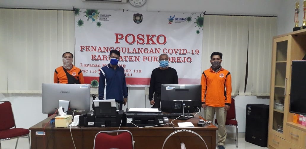 Dukungan personil di Posko Covid-19 di Dinas Kesehatan