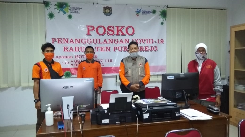 Dukungan personil di Posko Covid-19 di Dinas Kesehatan