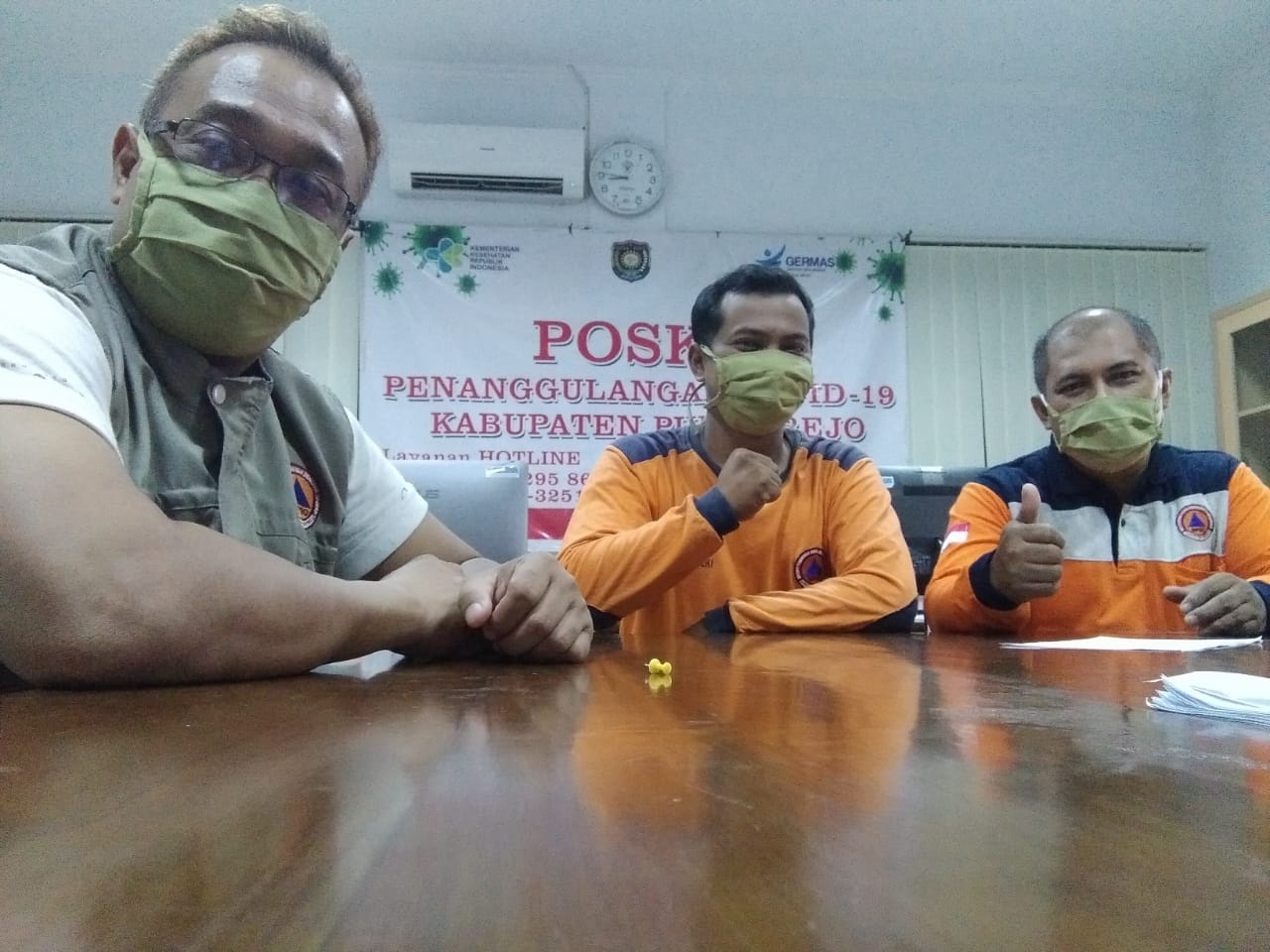 Dukungan personil di Posko Covid-19 di Dinas Kesehatan